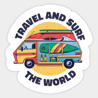 its always sunny to surf and travel Sticker